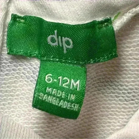 Dip - White romper with multi-color stripes-Girls 6-12 months - Picture 4 of 4